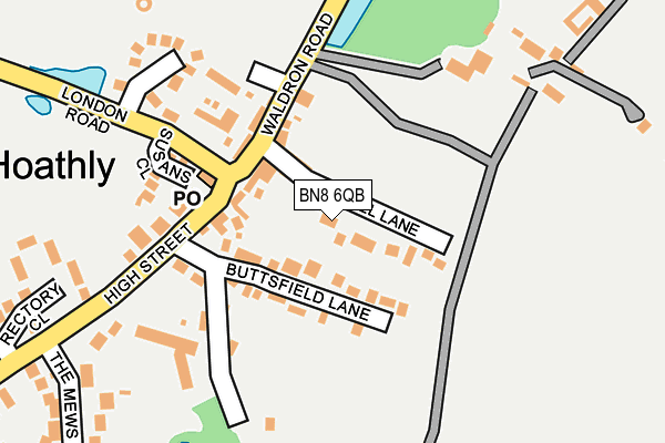 BN8 6QB map - OS OpenMap – Local (Ordnance Survey)