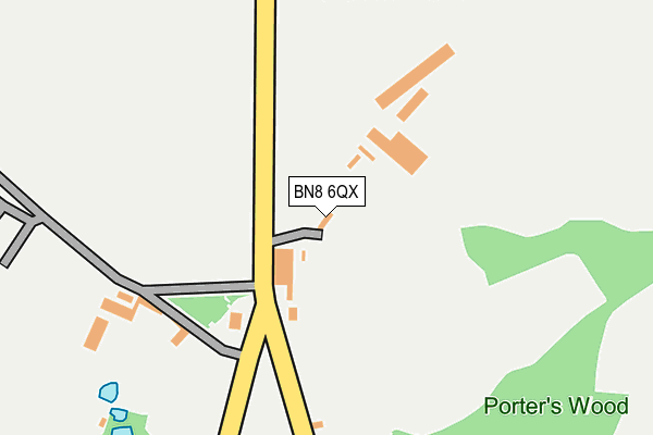 BN8 6QX map - OS OpenMap – Local (Ordnance Survey)