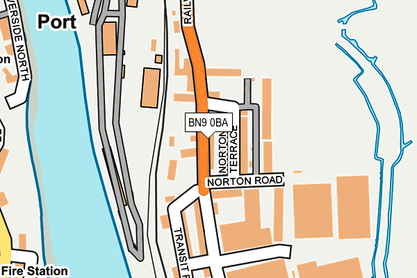 BN9 0BA map - OS OpenMap – Local (Ordnance Survey)