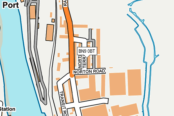 BN9 0BT map - OS OpenMap – Local (Ordnance Survey)