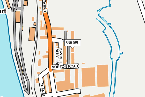 BN9 0BU map - OS OpenMap – Local (Ordnance Survey)