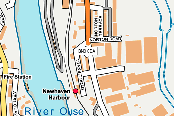 BN9 0DA map - OS OpenMap – Local (Ordnance Survey)