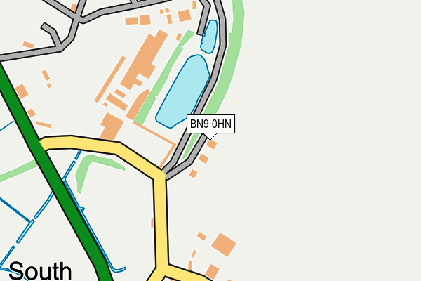 BN9 0HN map - OS OpenMap – Local (Ordnance Survey)