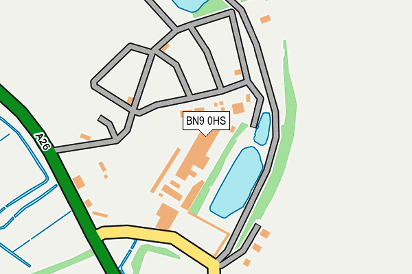 BN9 0HS map - OS OpenMap – Local (Ordnance Survey)