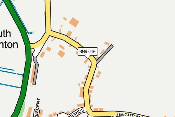 BN9 0JH map - OS OpenMap – Local (Ordnance Survey)