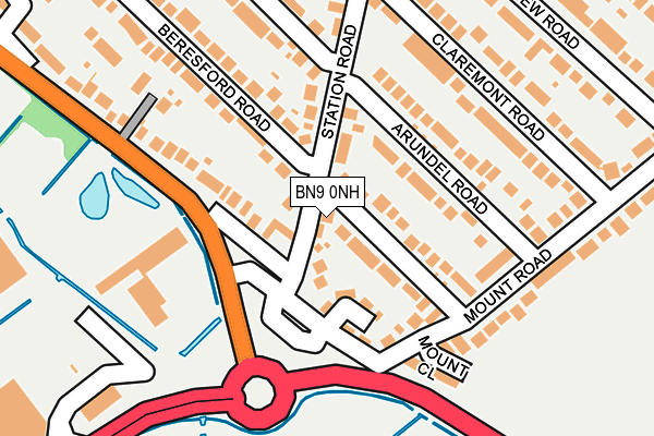 BN9 0NH map - OS OpenMap – Local (Ordnance Survey)