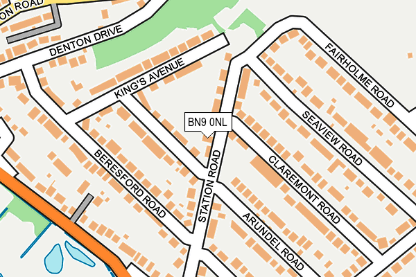 BN9 0NL map - OS OpenMap – Local (Ordnance Survey)