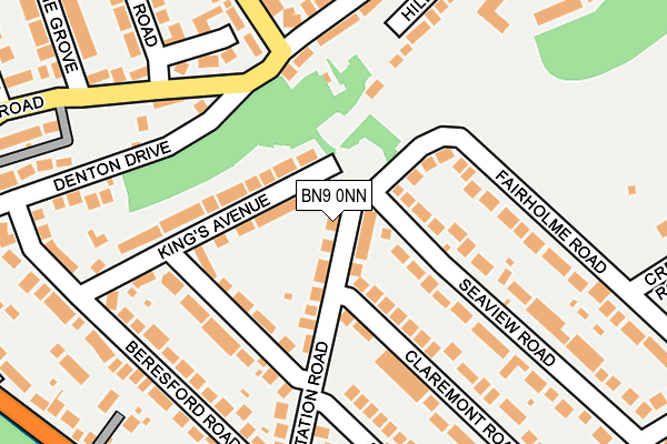 BN9 0NN map - OS OpenMap – Local (Ordnance Survey)