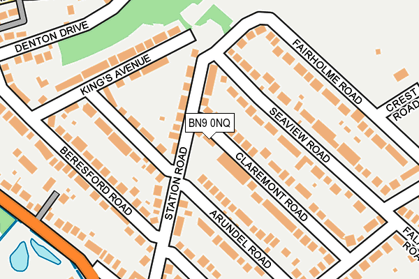 BN9 0NQ map - OS OpenMap – Local (Ordnance Survey)