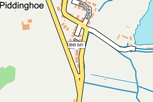 BN9 9AY map - OS OpenMap – Local (Ordnance Survey)
