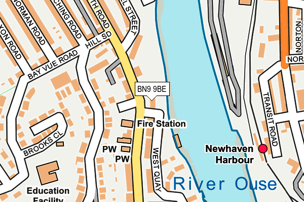 BN9 9BE map - OS OpenMap – Local (Ordnance Survey)