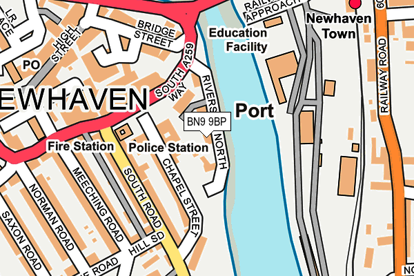 BN9 9BP map - OS OpenMap – Local (Ordnance Survey)