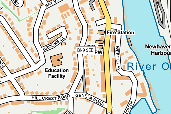 BN9 9EE map - OS OpenMap – Local (Ordnance Survey)