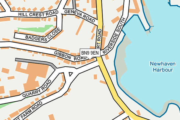 BN9 9EN map - OS OpenMap – Local (Ordnance Survey)