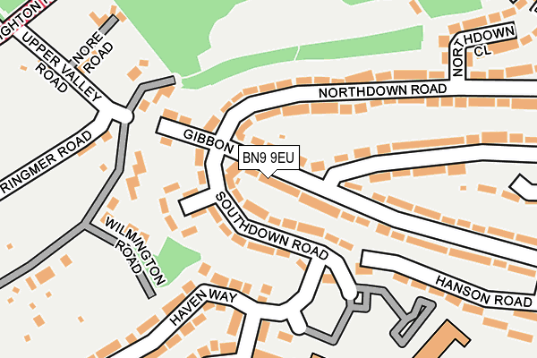 BN9 9EU map - OS OpenMap – Local (Ordnance Survey)