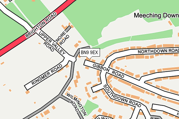 BN9 9EX map - OS OpenMap – Local (Ordnance Survey)