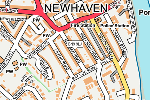 BN9 9LJ map - OS OpenMap – Local (Ordnance Survey)