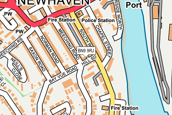 BN9 9RJ map - OS OpenMap – Local (Ordnance Survey)