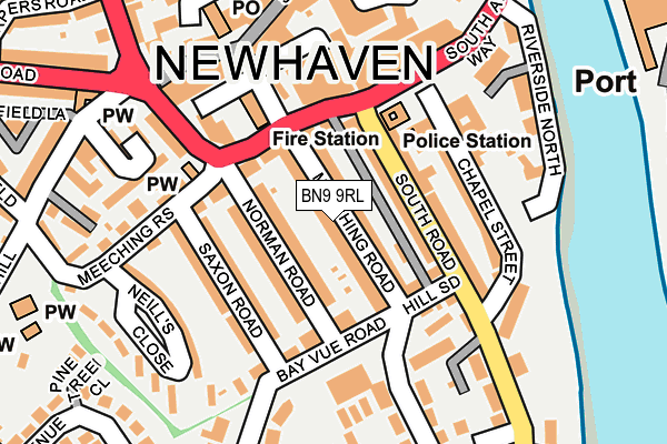 BN9 9RL map - OS OpenMap – Local (Ordnance Survey)