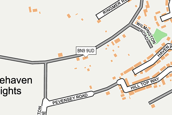 BN9 9UD map - OS OpenMap – Local (Ordnance Survey)