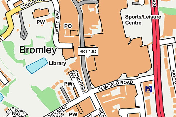 BR1 1JQ map - OS OpenMap – Local (Ordnance Survey)