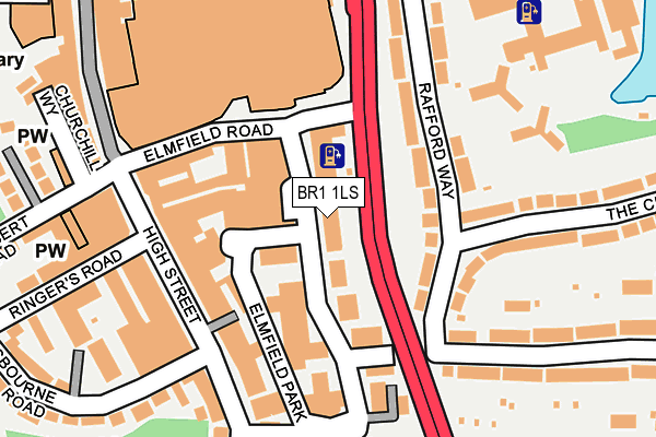 BR1 1LS map - OS OpenMap – Local (Ordnance Survey)
