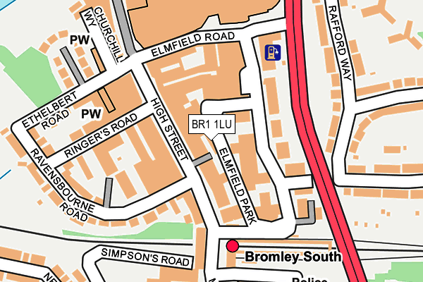 Map of GOATLEY HIRST LTD at local scale