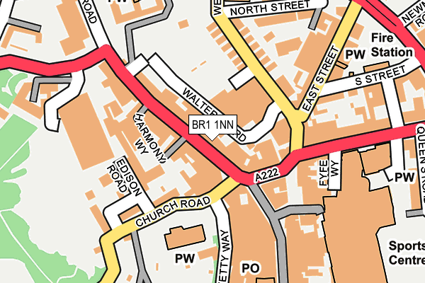 BR1 1NN map - OS OpenMap – Local (Ordnance Survey)