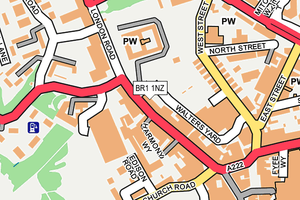 BR1 1NZ map - OS OpenMap – Local (Ordnance Survey)