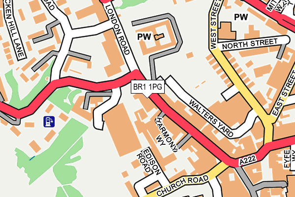 Map of 253, LEWISHAM WAY (MANAGEMENT COMPANY) LIMITED at local scale