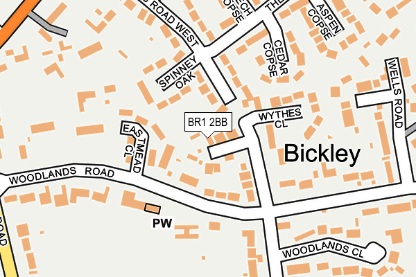 BR1 2BB map - OS OpenMap – Local (Ordnance Survey)