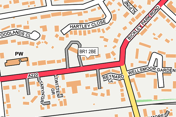 BR1 2BE map - OS OpenMap – Local (Ordnance Survey)