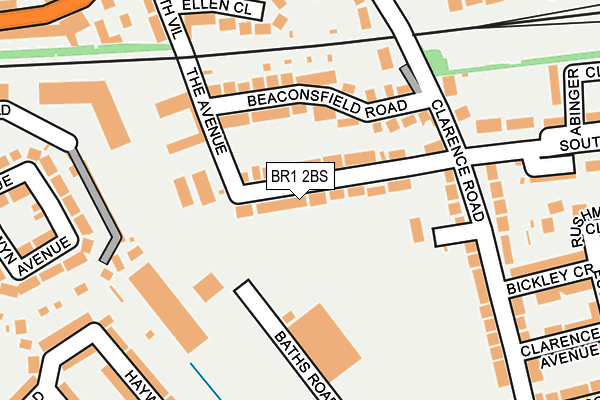 BR1 2BS map - OS OpenMap – Local (Ordnance Survey)