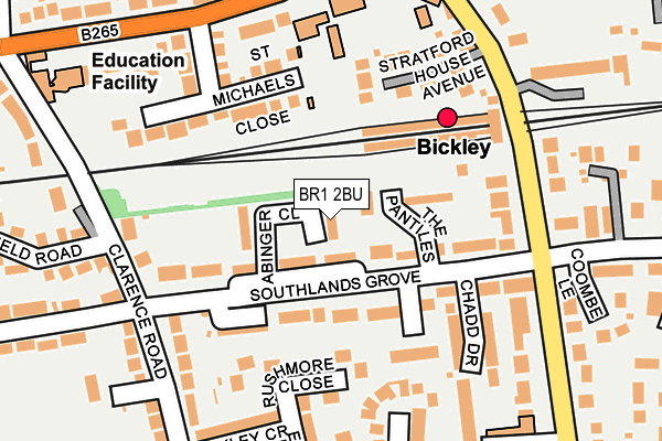 BR1 2BU map - OS OpenMap – Local (Ordnance Survey)