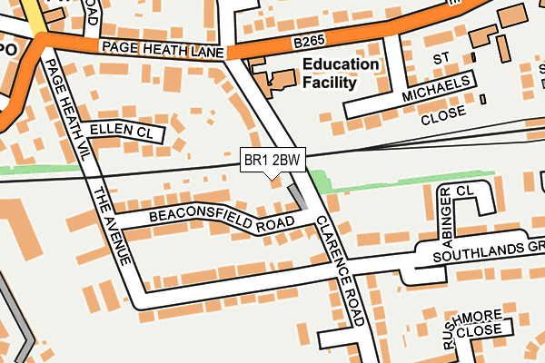 BR1 2BW map - OS OpenMap – Local (Ordnance Survey)