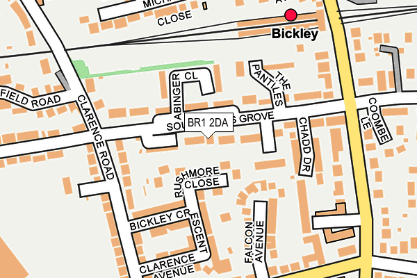 BR1 2DA map - OS OpenMap – Local (Ordnance Survey)