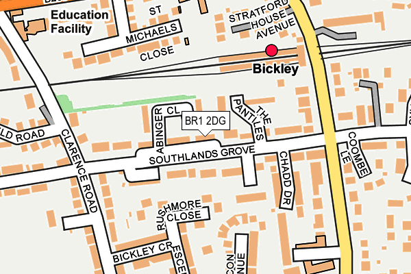 BR1 2DG map - OS OpenMap – Local (Ordnance Survey)