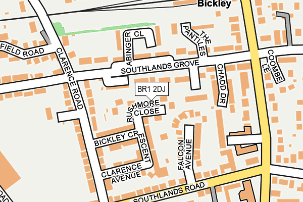 BR1 2DJ map - OS OpenMap – Local (Ordnance Survey)