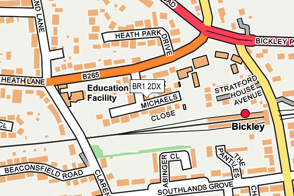 BR1 2DX map - OS OpenMap – Local (Ordnance Survey)