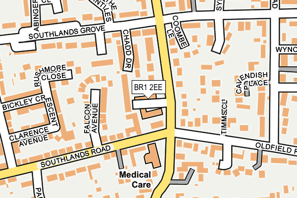 BR1 2EE map - OS OpenMap – Local (Ordnance Survey)