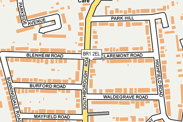 BR1 2EL map - OS OpenMap – Local (Ordnance Survey)