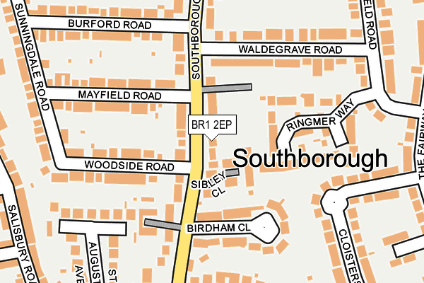 BR1 2EP map - OS OpenMap – Local (Ordnance Survey)