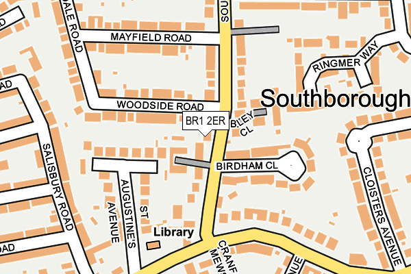 BR1 2ER map - OS OpenMap – Local (Ordnance Survey)