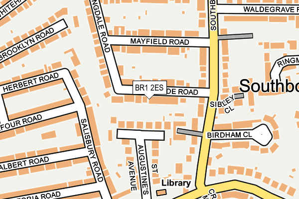 BR1 2ES map - OS OpenMap – Local (Ordnance Survey)