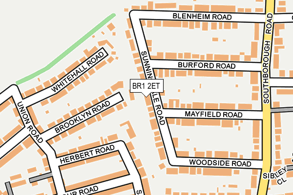 BR1 2ET map - OS OpenMap – Local (Ordnance Survey)
