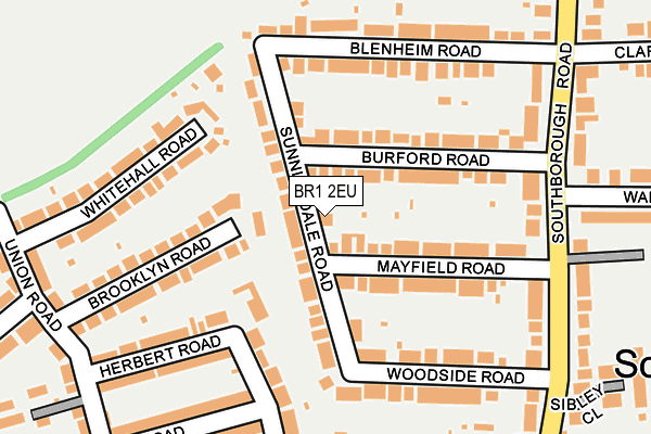 BR1 2EU map - OS OpenMap – Local (Ordnance Survey)