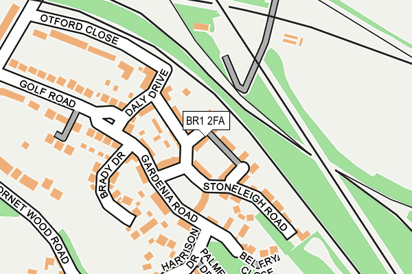 BR1 2FA map - OS OpenMap – Local (Ordnance Survey)