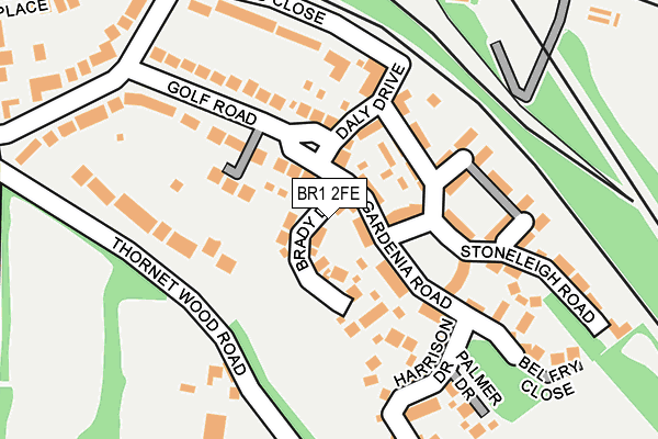 BR1 2FE map - OS OpenMap – Local (Ordnance Survey)