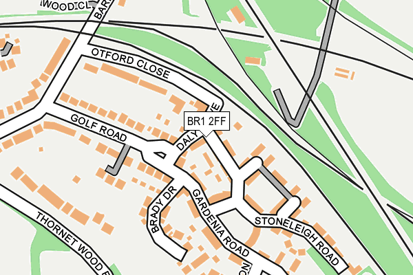 BR1 2FF map - OS OpenMap – Local (Ordnance Survey)