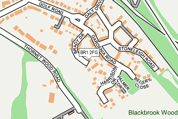 BR1 2FG map - OS OpenMap – Local (Ordnance Survey)
